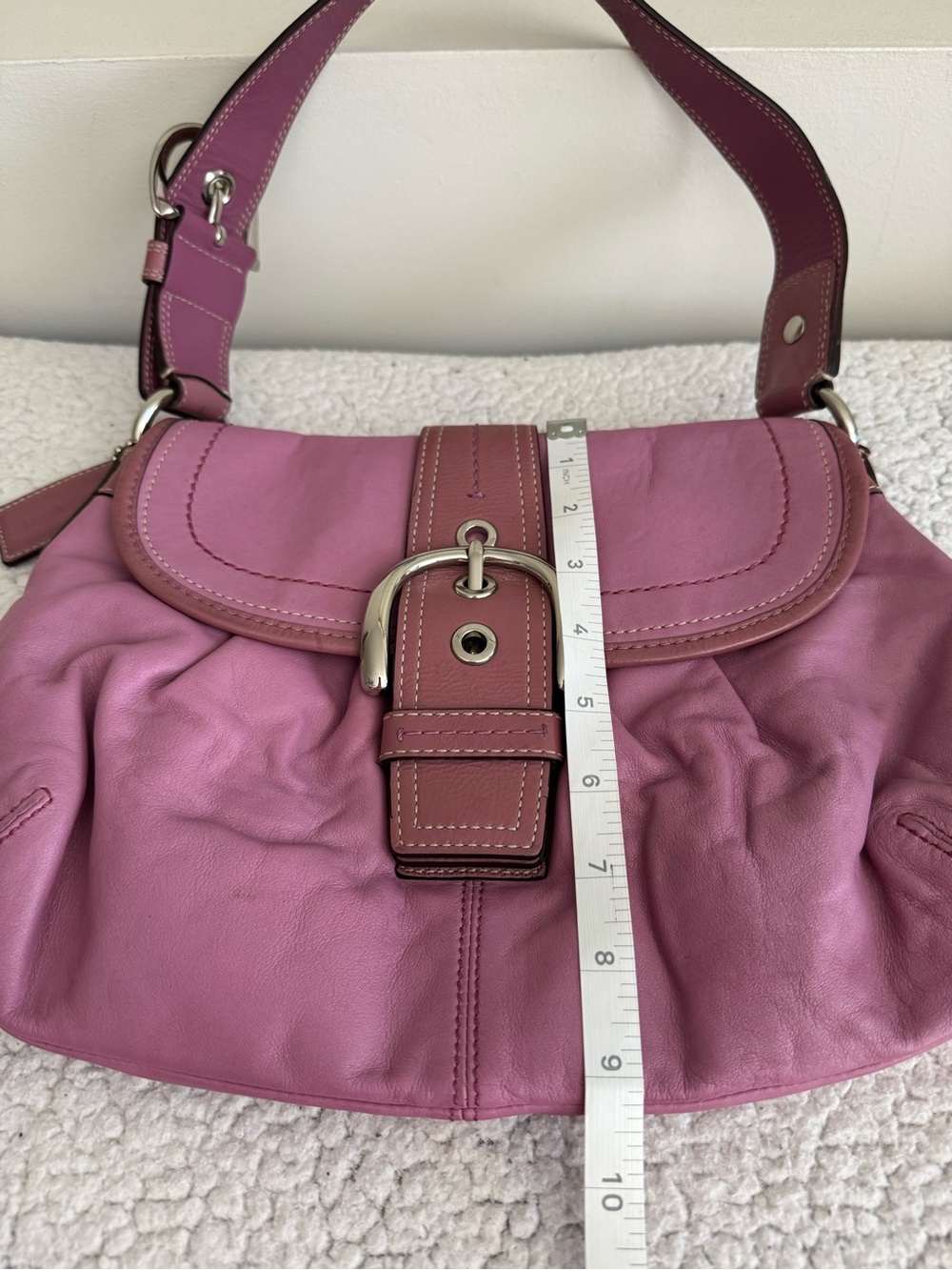 Coach Y2K Pink Soho Flap Shoulder Bag F15204 - Picture 14 of 15